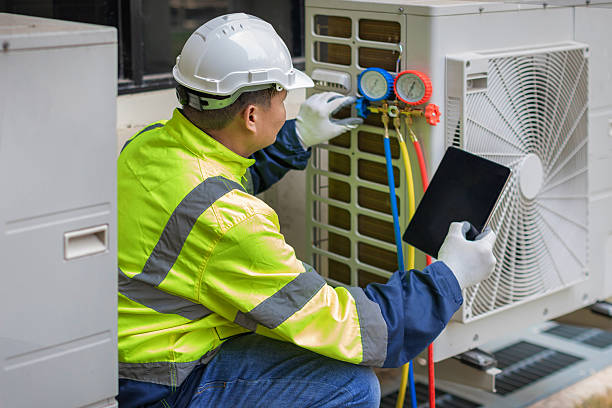 Professional Hvac Installation technician working in Art, TX